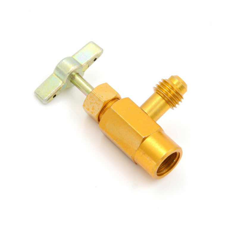 R-134 AC R-134a Refrigerant Tap Can Dispensing 1/2" ACME Thread Valve Hand To Kw