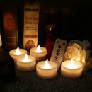LED Candle Lights 6 Keys Electronic Remote Control Tea Flamel Rechargeable I9R1