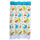 1X(Cartoon Sea Animal Polyester Mildew Resistant Shower Curtain Anti-Bacter