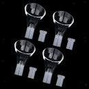 4x Transparent Fish Tank Lily Pipe