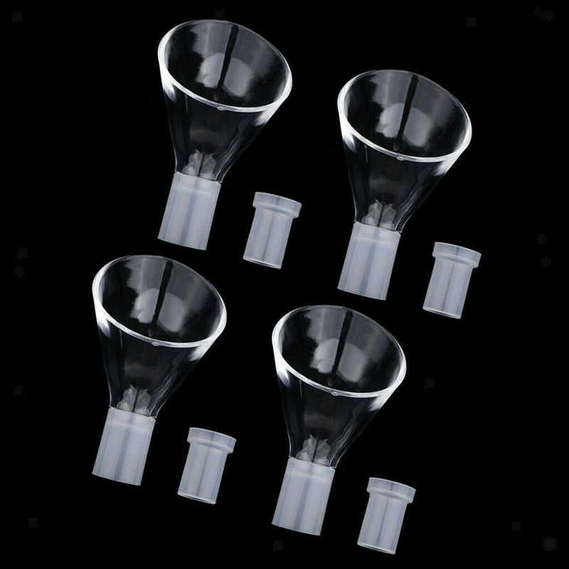 4x Transparent Fish Tank Lily Pipe