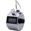 Portable Handheld 4 Digit Manual Counting Metal Counter Answer Counter New