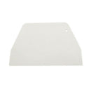 19 cm x 12.5cm Flat White Plastic Cake Decorator Dough Pastry Scraper Tool H3O5