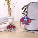 5pcs DIY Crown Full Drill Special Shaped Diamond Painting Keychains Gifts