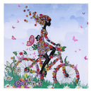 5D DIY Special Shaped Diamond Painting Flowers Girl Cross Stitch Embroidery