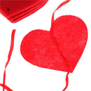 Love Heart Curtain Non-woven Garland Flags Banner Wedding Supply House Deco OZ