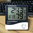 HTC-1 Large Screen Home High Precision Indoor With Alarm Clock Thermomet TWS