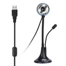 X1 480P HD PC USB Webcam Manual Focus Mic Desk Web Camera for Live Online