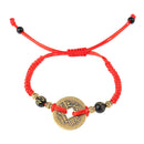 Chinese Feng Shui I Ching Ancient Coin Red String Attract Lucky Wealth Brace Hn