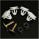 8pc Front Wheel Arch Trim Clips Plastic Metal Screw Nut Set For Vauxhall Co