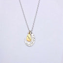 Necklace Fashion Women Elegant Love Moon Letters Daughter Crystal Pendant N