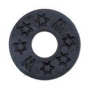 10 Pieces Guitar Strap Block Rubber Safety Strap Lock Washer Gasket Black