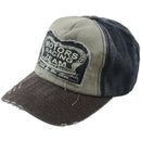 Plain Hip-Hop Re-entry Baseball Cap Boy Adjustable Hat, Navy Blue + Coffee