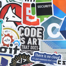 50Pcs Internet Java Stickers Programmer DIY Suitcase Laptop Guitar Car DecalOZ