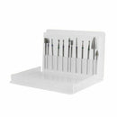 12pcs Diamond Burr Electric Nail Art Machine 3/32 inch Drill Bit Sets for M