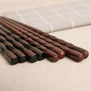 8 Pairs Japanese Classic Solid Wooden Chopsticks Set Gift Set for Kids Kit JND