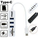2 In 1 Type-C Otg Usb 2.0 Hub Splitter Combo 3 Ports & Sd/Tf Card Reader Ad