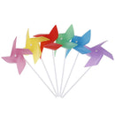 10pcs Colorful Plastic Windmill Toys Pinwheel Self-assembly Windmill Kid's To BX