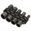 9pcs Metric Socket 5mm-13mm Hex Nut Driver Adapter Drill Bit Kit Hand T JFC
