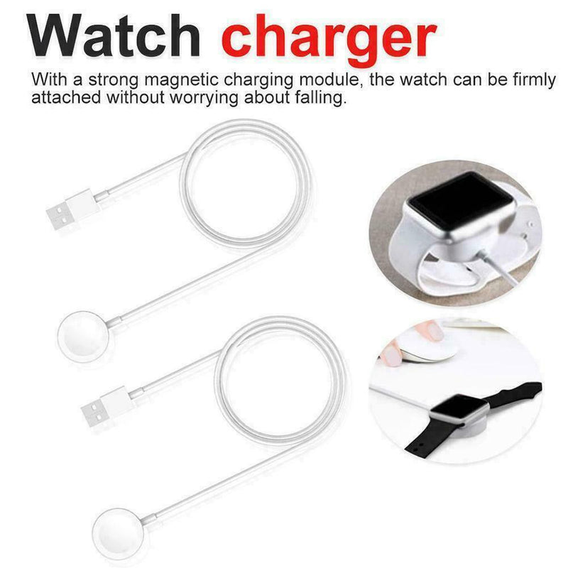For Watch Series1/2/3/4 iWatch Magnetic Charger Charging USB Favor Cable Q3I6
