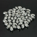 50PCS/set Pure Lead Olive Shape Sinker Outdoors Drain Fishing Making Supplies