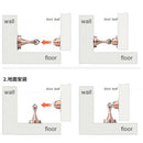 Magnetic Steel Floor Stand Doorstop Stay Wedge Bumper Holder Brushed