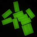 10 Counts Fishing Rod Clips Fluorescent Glow Stick Clip On the Pole Tip Fishing