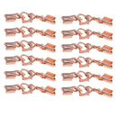 24 Sets Crimp Cord Ends Crimp Extender Chain Necklace Extender