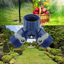 Garden Water Tap Splitter Adaptor Quick Thread Hose Pipe Connector-Adapter2-Way-