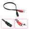 1x Stereo Audio PC TV Aux Cable Lead 3.5 mm Jack Female to 2x Male Phono Socket