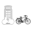 2pcs/set Silicone Transparent Seals Clear Stamps+Cutting Die for DIY Album