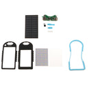 5000mah Waterproof Solar Power Bank External Battery Charger For Phone Blue