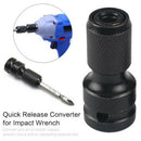 1/2'' Square to 1/4'' Adapter 1/2"Drive to1/4"Hex Shank Socket Converter 50mm TR