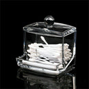 Useful Clear Acrylic Q-tip Storage Cotton Swab Holder Box Cosmetic Organizer