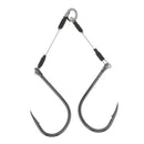 4x Jigging Assist Fishing Hooks High-carbon Steel Barbed Hooks w/ Solid Ring