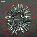 36pcs Pins Terminals Removal Tools, Terminals Removal Key Tool for Car Auto Wire