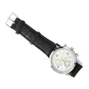 Quartz wristwatch bracelet PU 3 dials of Roman numerals for men A7X3