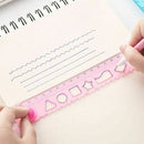 30cm Flexible Folding Ruler Multifunction Plastic Drawing Rulers School Office