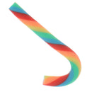 10PCS Rainbow Stripe Fimo Clay Christmas Cane Candy Party Embellishments De ME