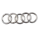 5 lot Key Rings Premium Plated Open Hook Spring Ring Ring Connector 25mm