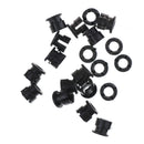 20PCS 3mm Black Plastic LED Holder Case Clip Display Panel 3C