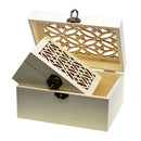 3pcs Natural Unfinished Wood Rectangle Wooden Jewelry Gift Box Storage Case
