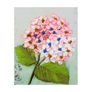 Silk Ribbon Cross Stitch Embroidery Kit - Pink Tone Flowers Pattern, for Home