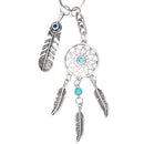 Dream Catcher Boho Style Tassel Feathers Palm Pendant Keyring Keychain