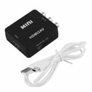 Mini 1080P HDMI Composite to RCA Audio Video AV CVBS Converter Adapter For HD B6