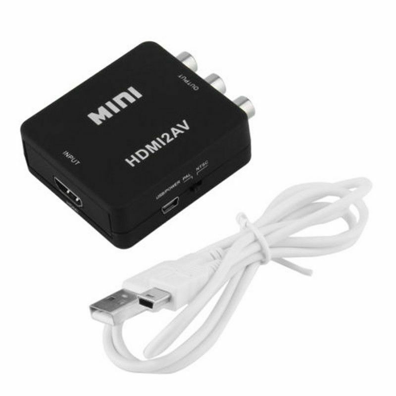 Mini 1080P HDMI Composite to RCA Audio Video AV CVBS Converter Adapter For HD B6