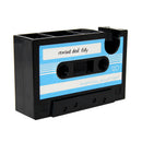 Creative Adhesive Tape Pen Holder Case, Retro Cassette Tape Dispenser Vase