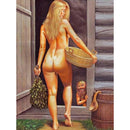 5D Diamond Painting Back View Full Round Rhinestone Picture Home Wall Decor