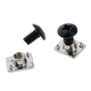 2 Pairs of Metal Buckle Screws Nuts Pads Screws Bolts Accessories