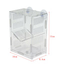 Aquarium Fish Tank Plastic Floating Isolation Divider Breeding Box Transparent
